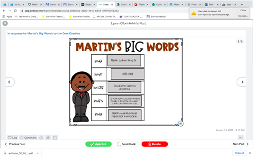 attaching different work samples my students completed during Black History Month and Martin Luther King Jr.'s birthday.   